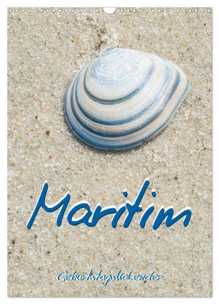 Maritim - Geburtstagskalender (Wandkalender 2027 DIN A3 hoch), CALVENDO Monatskalender