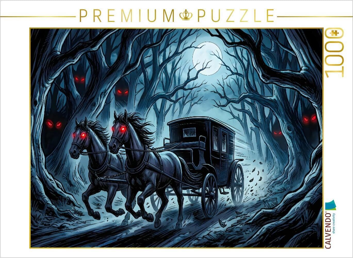 CALVENDO Puzzle Die Schatten des Vampirs erwachen | 1000 Teile Lege-Größe 64x48cm Foto-Puzzle für glückliche Stunden