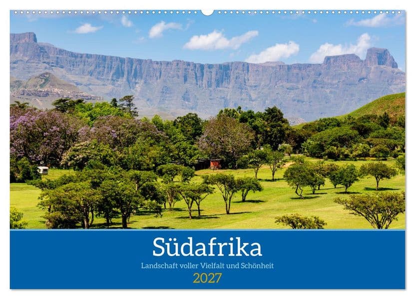 Südafrika - Landschaft voller Vielfalt und Schönheit (Wandkalender 2027 DIN A2 quer), CALVENDO Monatskalender