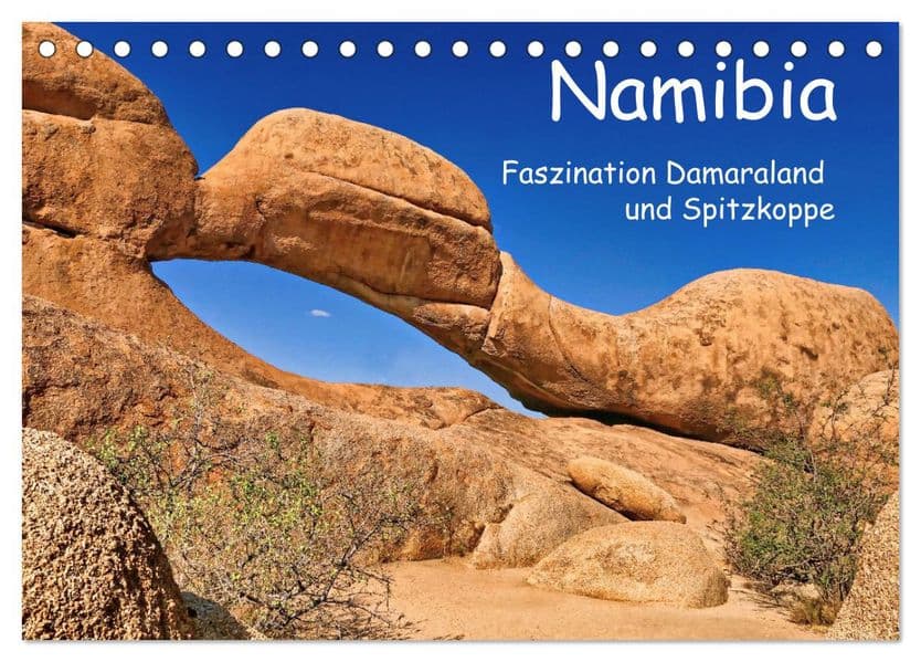 Namibia - Faszination Damaraland und Spitzkoppe (Tischkalender 2027 DIN A5 quer), CALVENDO Monatskalender