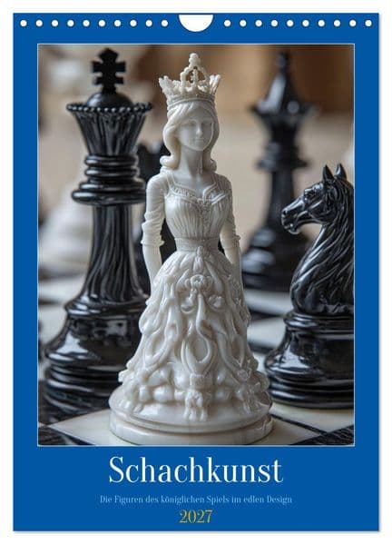 Schachkunst (Wandkalender 2027 DIN A4 hoch), CALVENDO Monatskalender