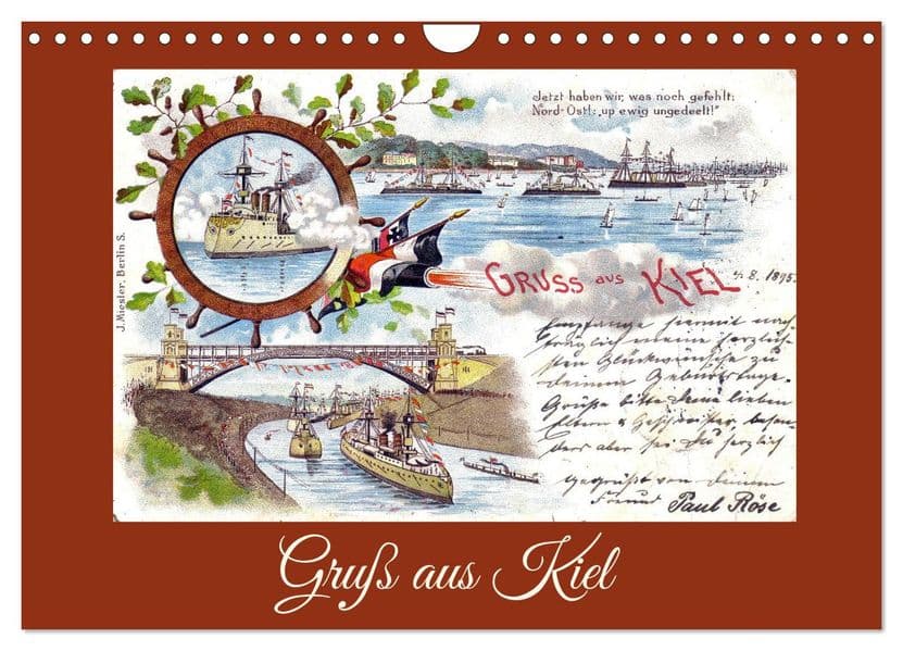 Gruß aus Kiel (Wandkalender 2027 DIN A4 quer), CALVENDO Monatskalender