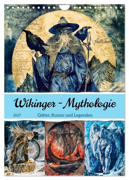 Wikinger - Mythologie - Götter, Runen und Legenden (Wandkalender 2027 DIN A4 hoch), CALVENDO Monatskalender