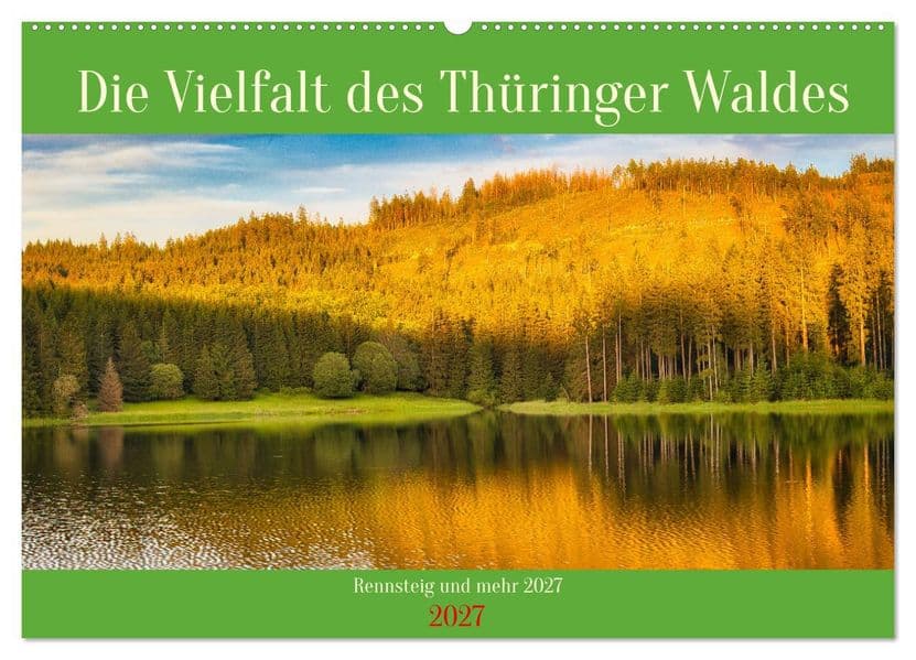 Die Vielfalt des Thüringer Waldes (Wandkalender 2027 DIN A2 quer), CALVENDO Monatskalender