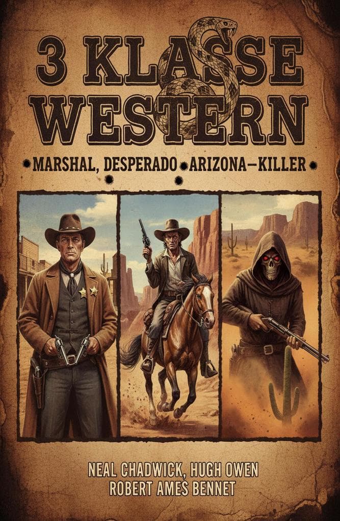 3 Klasse Western: Marshal, Desperado, Arizona-Killer