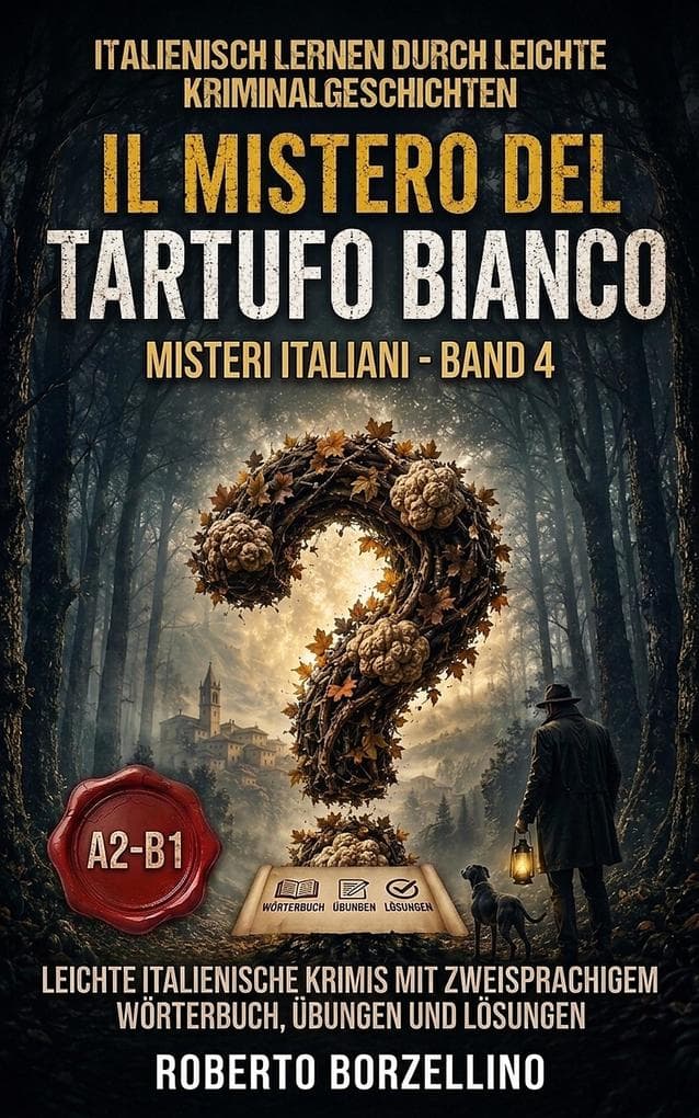 Italienisch lernen mit einfachen Kriminalgeschichten: Il Mistero del Tartufo Bianco