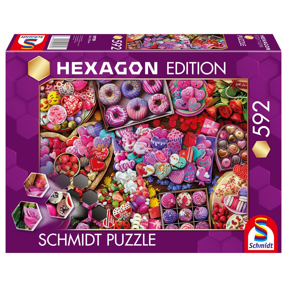 Schmidt Spiele - Hexagon Edition - Lieblingsleckereien, 592 Teile