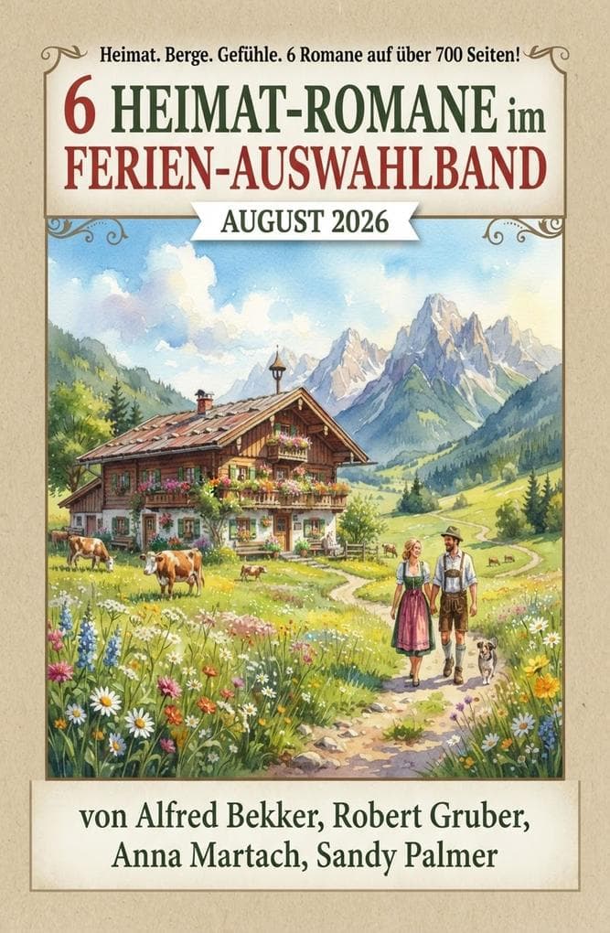 6 Heimat-Romane im Ferien Auswahlband August 2026