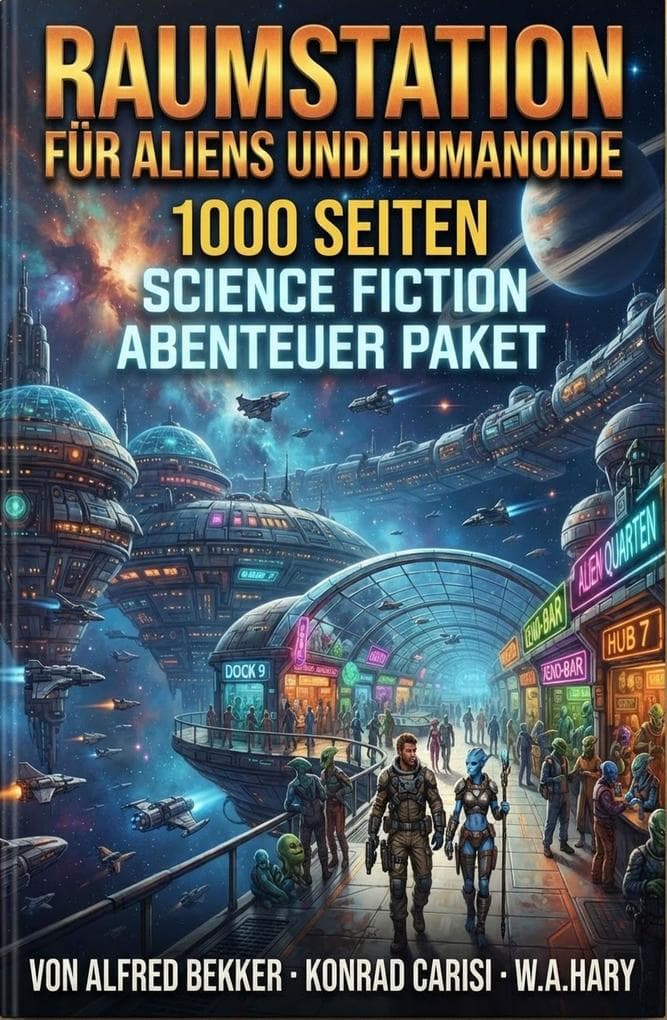 Raumstation für Aliens und Humanoide: 1000 Seiten Science Fiction Abenteuer Paket