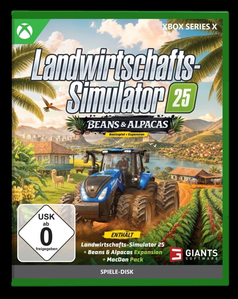 Landwirtschafts-Simulator 25,1 Xbox Series X-Blu-ray Disc (Beans & Alpacas Edition)