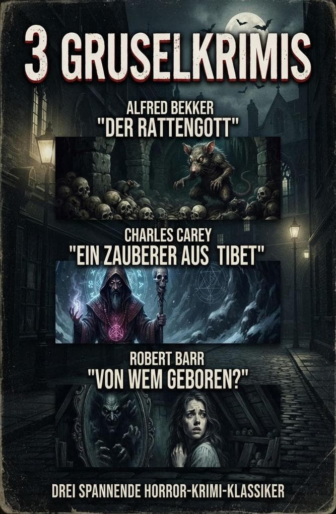 3 Gruselkrimis: Der Rattengott / Ein Zauberer aus Tibet / Von wem geboren?