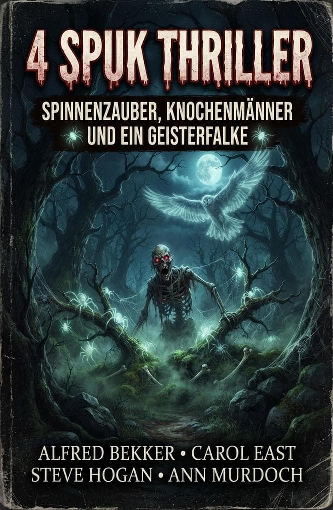 4 Spuk Thriller: Spinnenzauber, Knochenmänner und ein Geisterfalke