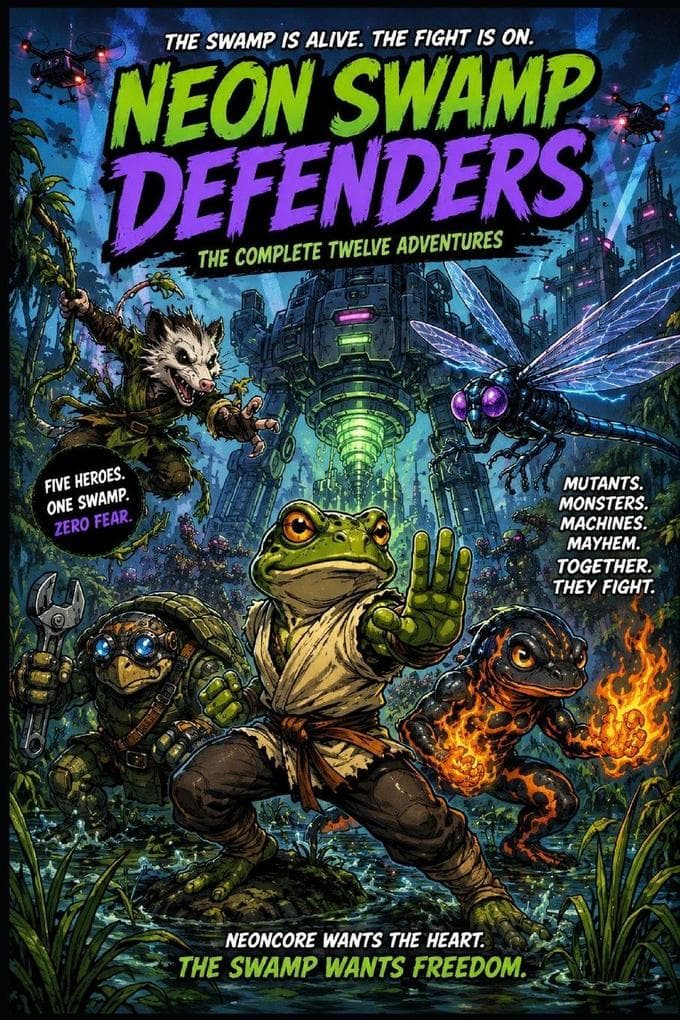 Neon Swamp Defenders