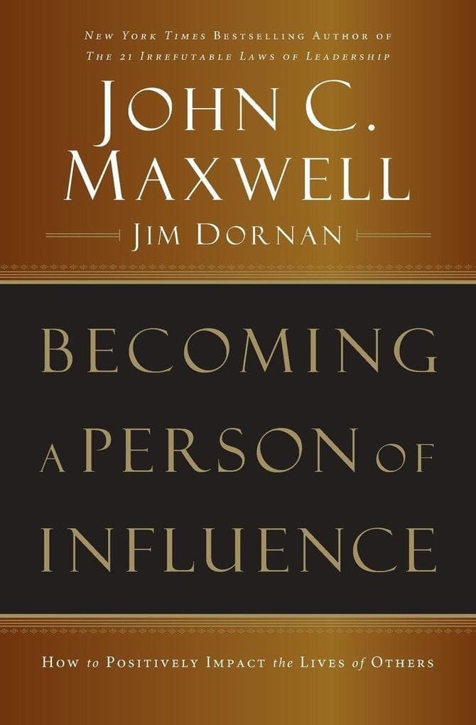 Becoming a Person of Influence