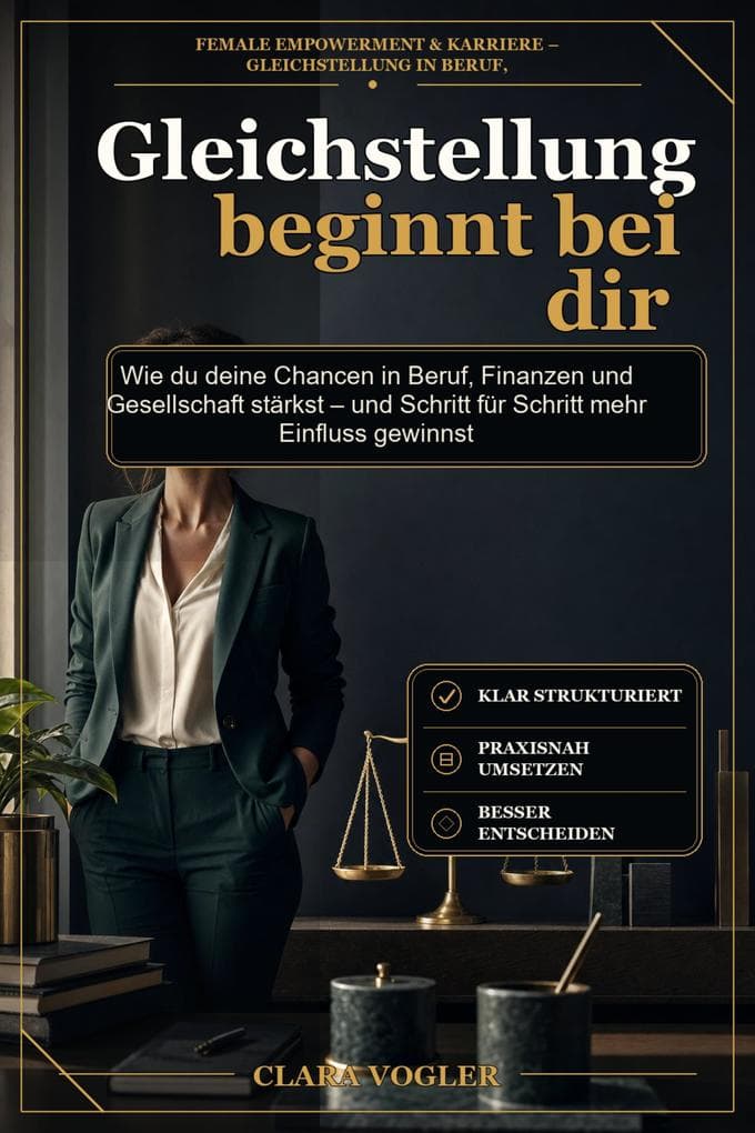 Gleichstellung beginnt bei dir: Wie du deine Chancen in Beruf, Finanzen und Gesellschaft stärkst - und Schritt für Schritt mehr Einfluss gewinnst