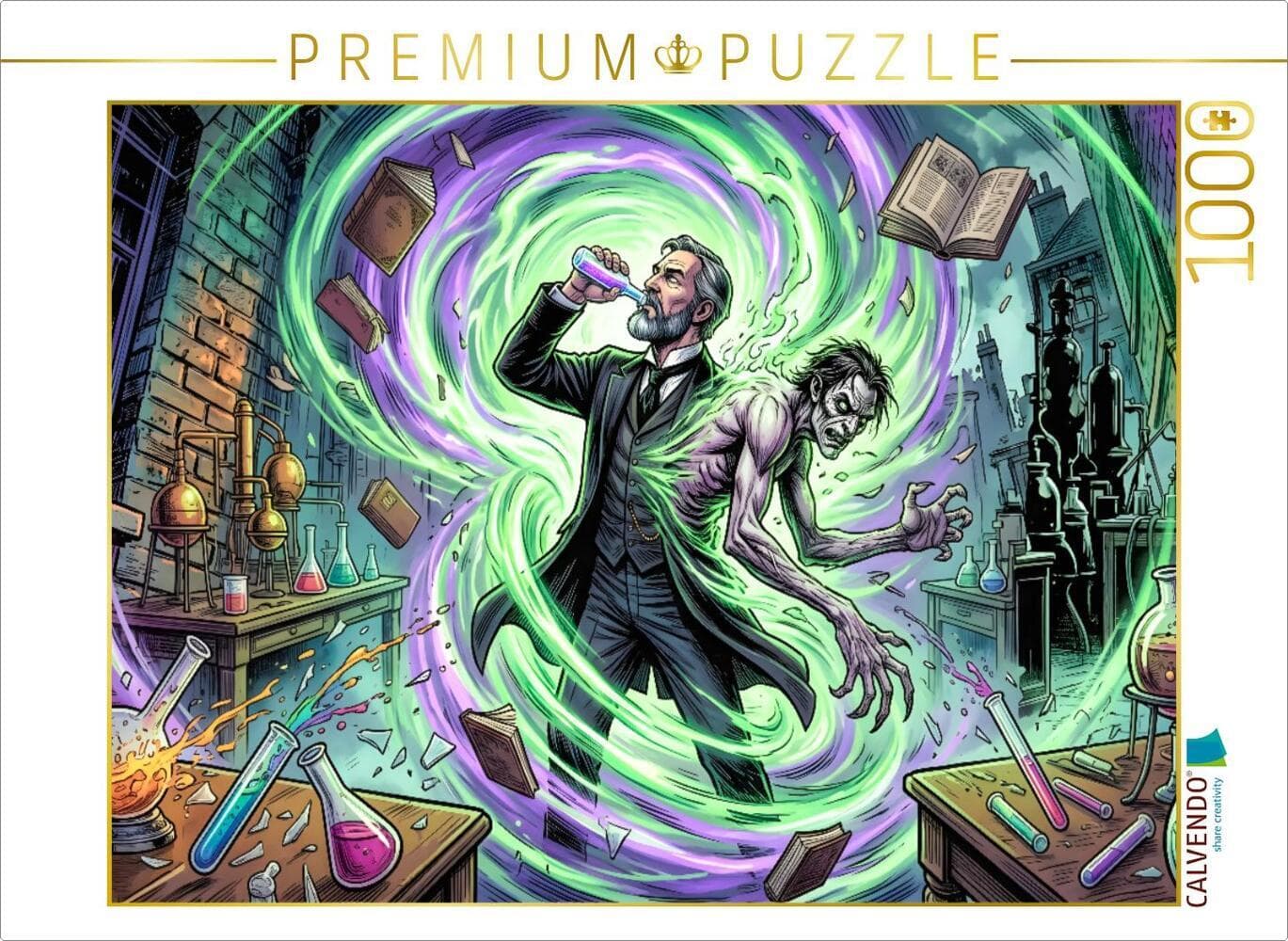 CALVENDO Puzzle Jekyll entfesselt sein Geheimnis | 1000 Teile Lege-Größe 64 × 48 cm Foto-Puzzle für glückliche Stunden