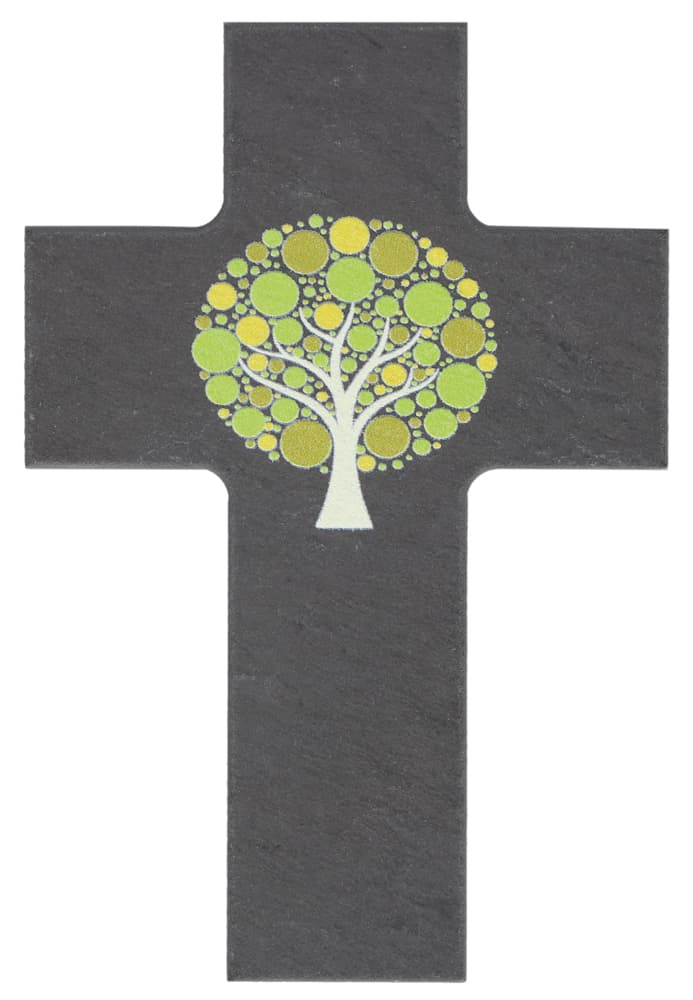 Schieferkreuz - Lebensbaum