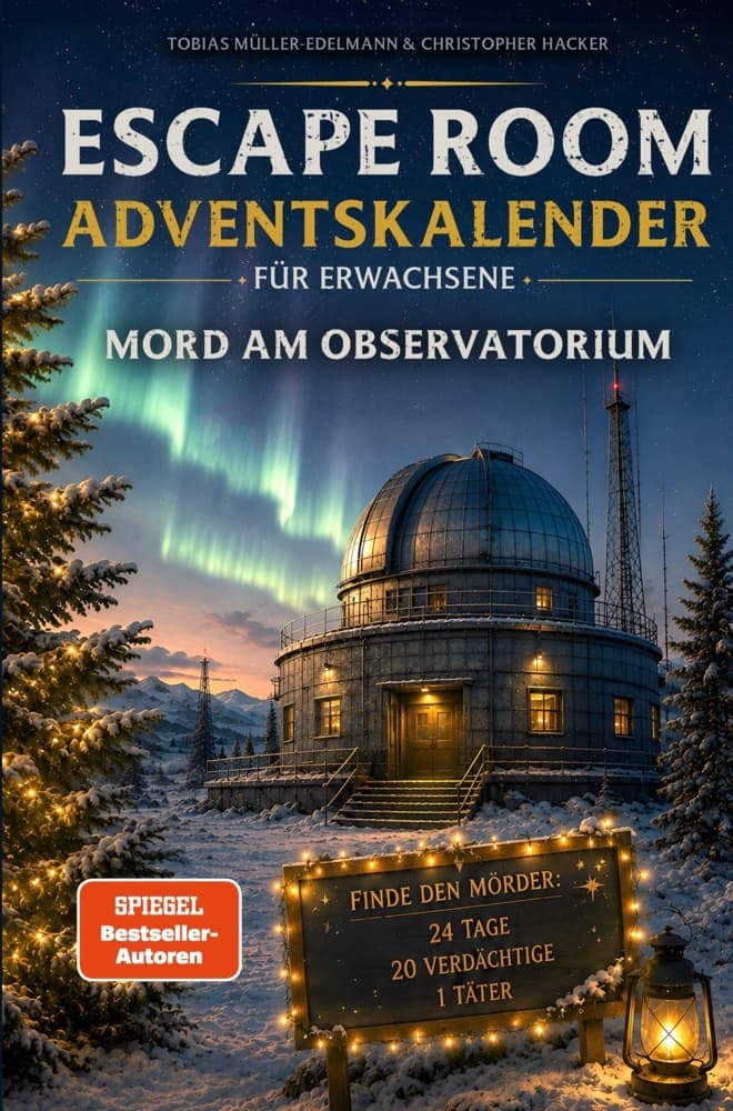 Escape Room Adventskalender für Erwachsene: Mord am Observatorium