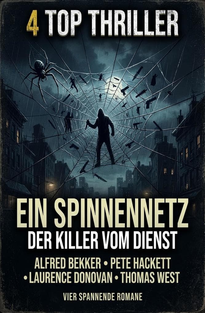 4 Top Thriller: Ein Spinnennetz der Killer vom Dienst