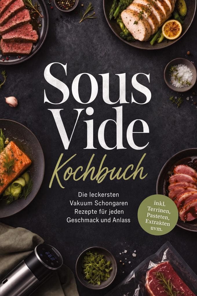 Sous Vide Kochbuch: Die leckersten Vakuum Schongaren Rezepte für jeden Geschmack und Anlass - inkl. Terrinen, Pasteten, Extrakten uvm.