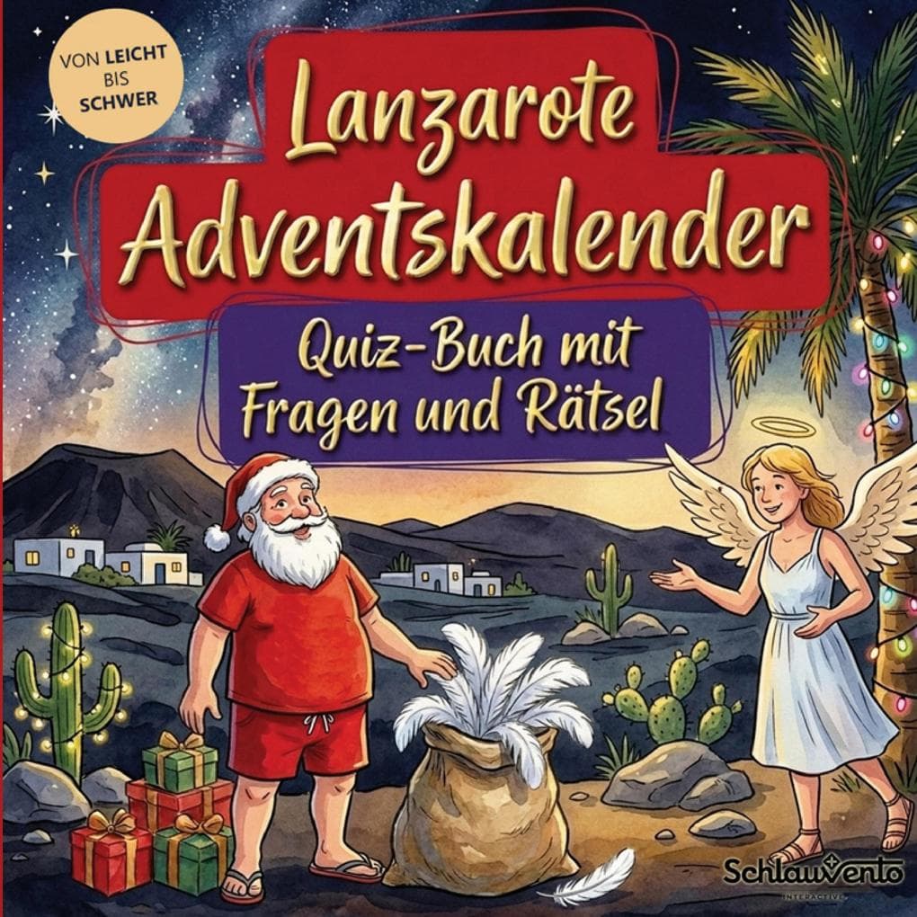 Lanzarote-Adventskalender: Quiz-Buch mit Fragen und Rätsel
