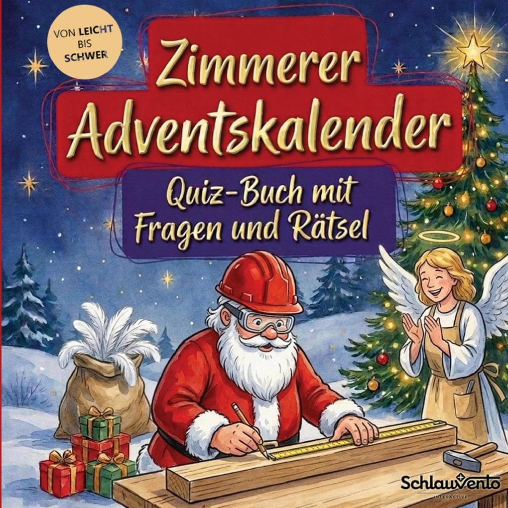 Zimmerer-Adventskalender: Quiz-Buch mit Fragen und Rätsel