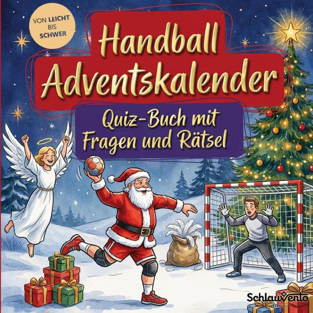 Handball-Adventskalender: Quiz-Buch mit Fragen und Rätsel