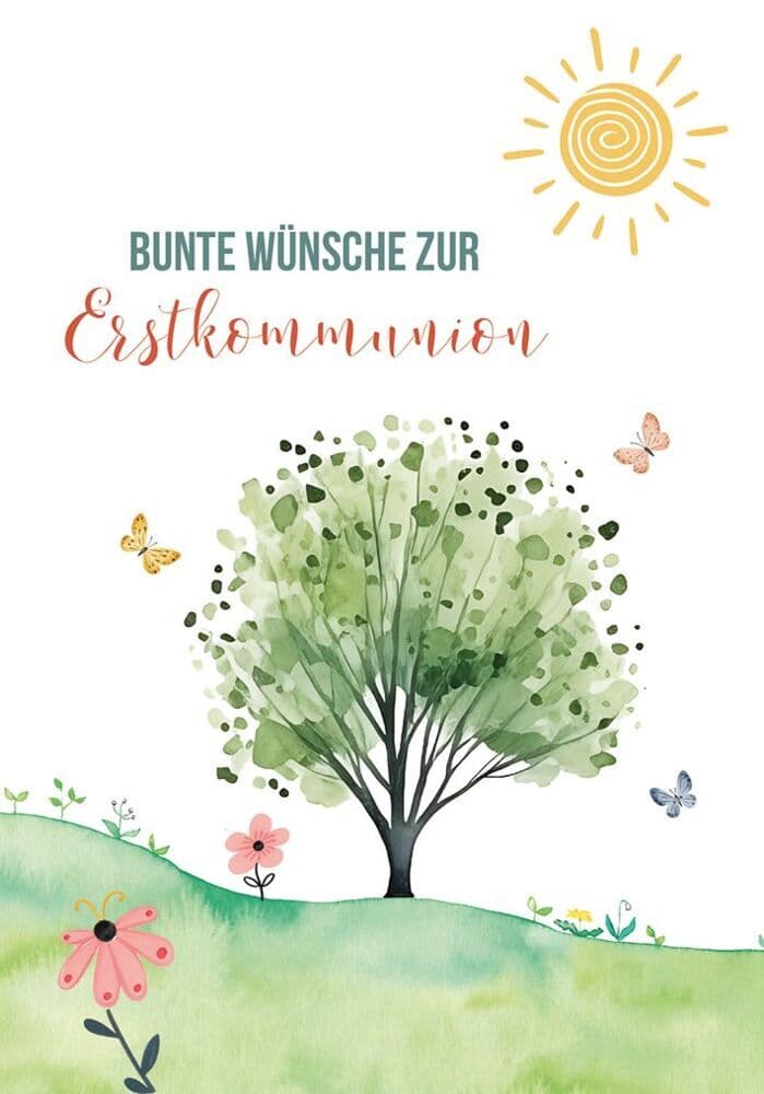 Bunte Wünsche zur Erstkommunion