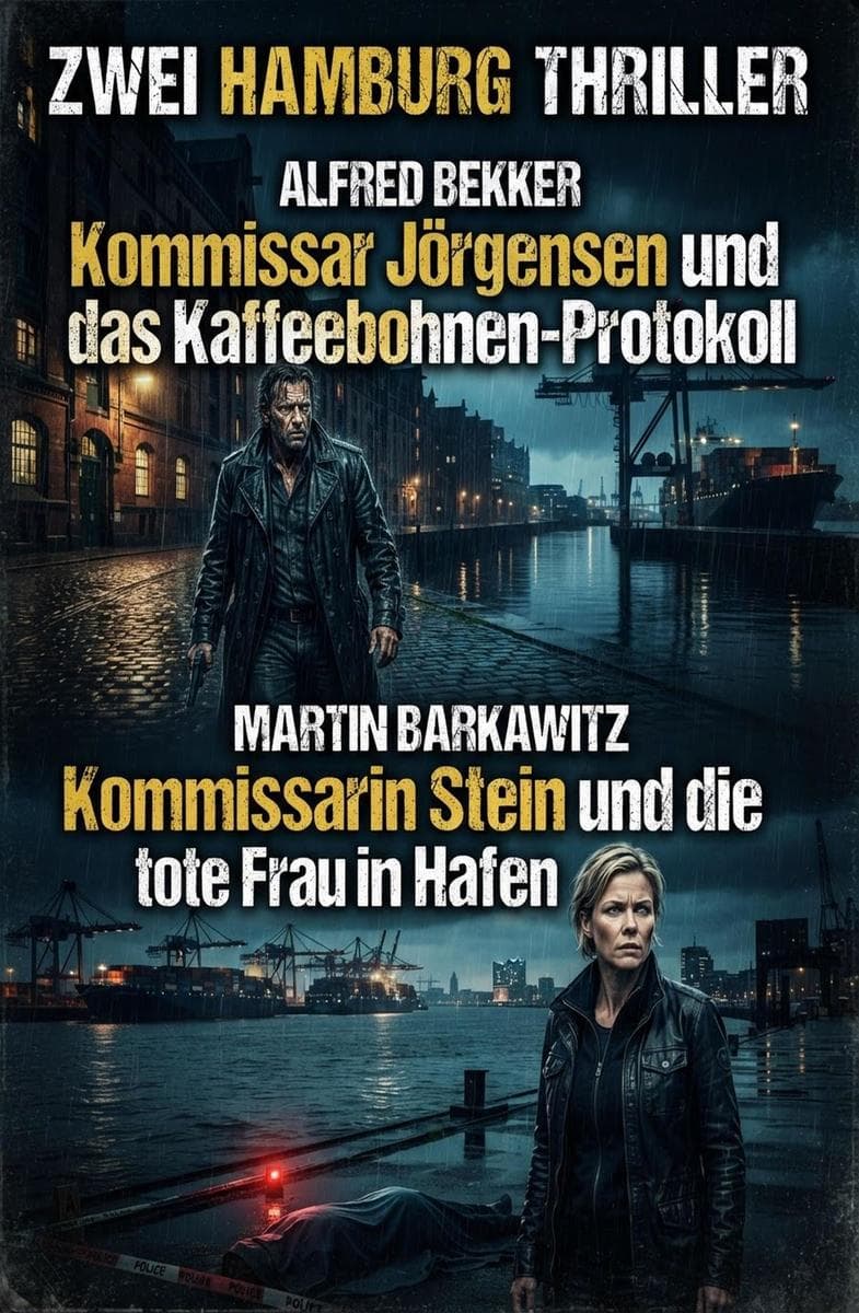 Zwei Hamburg Thriller: Kommissar Jörgensen und das Kaffeebohnen-Protokoll / Kommissarin Stein und die tote Frau im Hafen