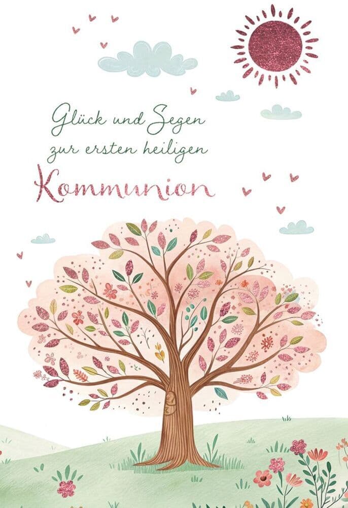 Glück und Segen zur ersten heiligen Kommunion
