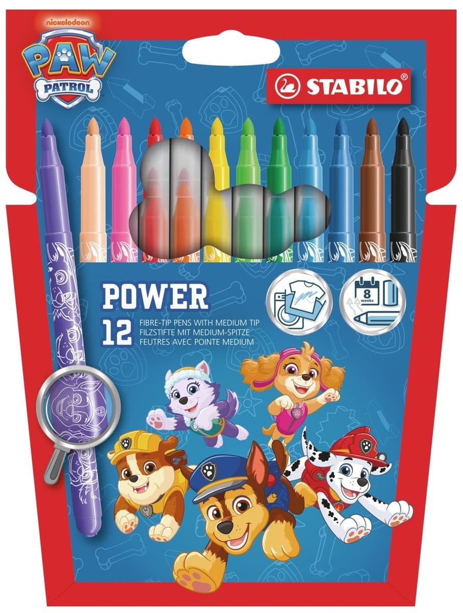 STABILO Filzstift - power PAW Patrol - 12er Set