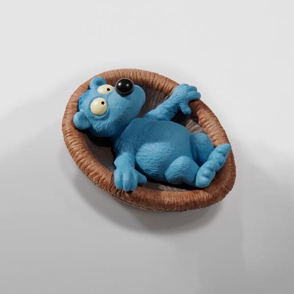 Blaubär in der Nussschale Sammelfigur