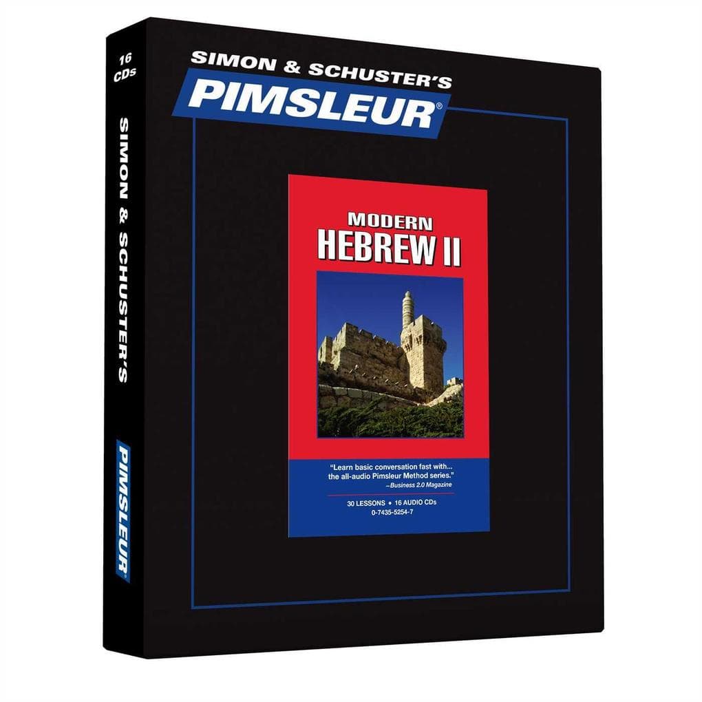 Pimsleur Hebrew Level 2 CD: Learn to Speak and Understand Hebrew with Pimsleur Language Programs