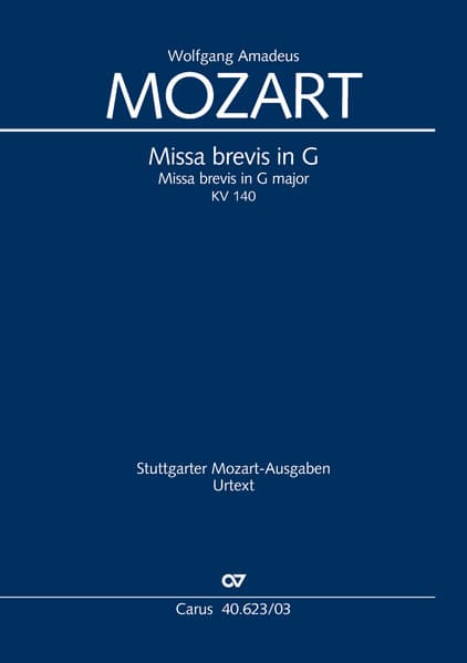 Missa brevis in G (Klavierauszug)