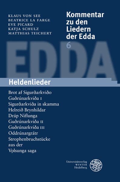 Kommentar zu den Liedern der Edda / Heldenlieder