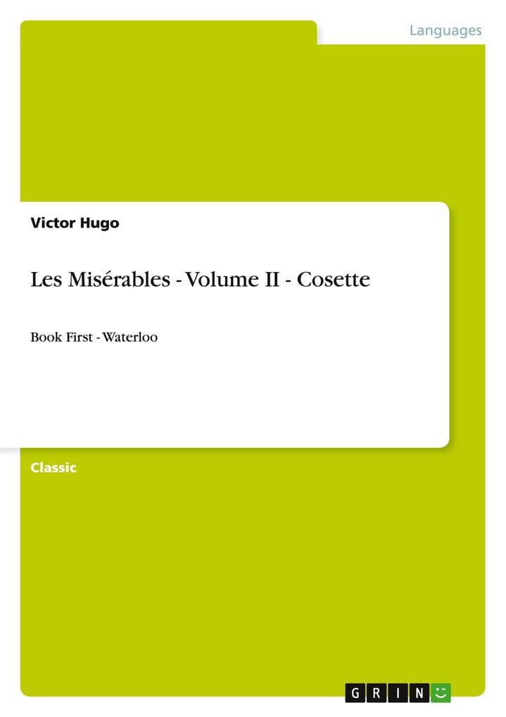 Les Misérables - Volume II - Cosette