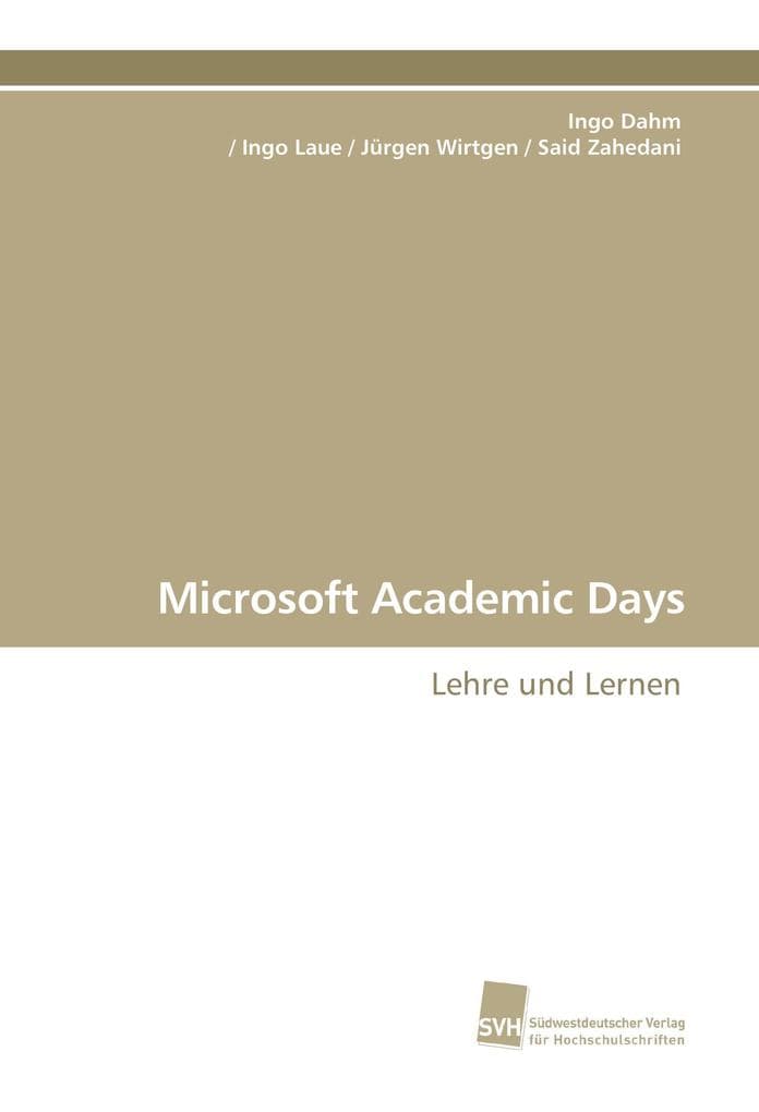 Microsoft Academic Days: Lehre und Lernen