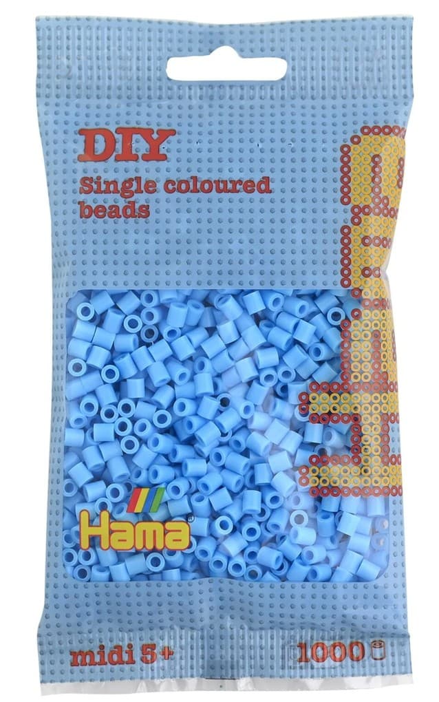 Hama - Perlenbeutel 1000 Stück pastell-blau